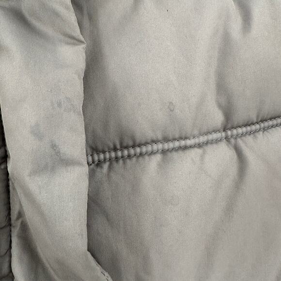 Gap Brown Snap Zipper Front Closure Lined Puffer Vest Women's Size Medium FLAWED - Picture 6 of 12